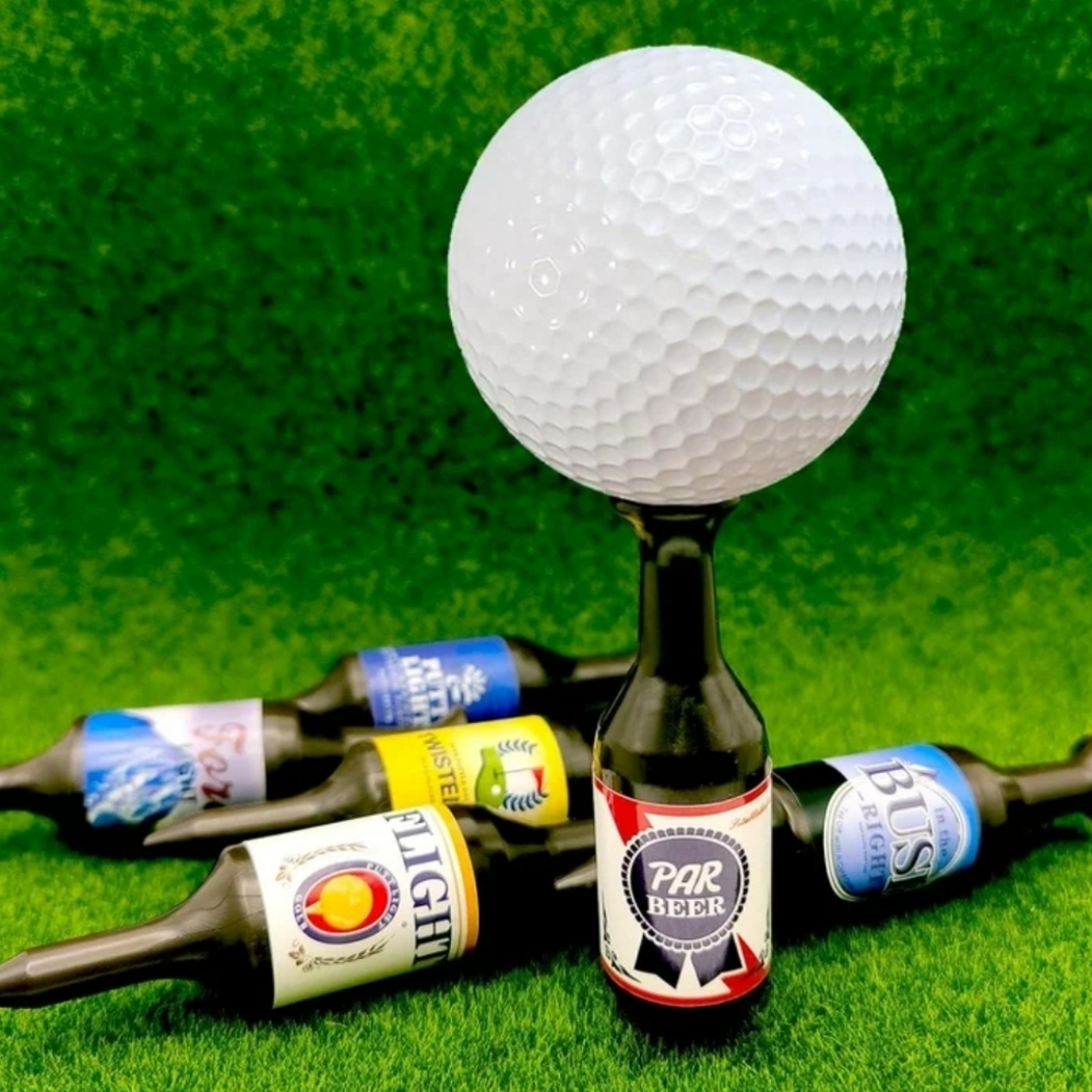 Beer Bottle Golf Tee Set - 6pcs